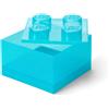 LEGO Mattoncino-contenitore azzurro trasparente