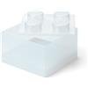 LEGO Mattoncino-contenitore bianco trasparente