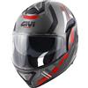 Givi casco modulare X.30 Pulsar - Titanio opaco Nero Rosso
