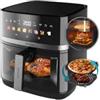 Cecotec Friggitrice ad aria Cecotec Cecofry&Grill; Duoheat 6500 con doppia resistenza 6.5l 2200W Nero [A01_EU01_100500]