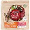 PURINA ONE Mini/S <10kg | Crocchette per cani piccoli adulti pelle sana e pelo setoso ricco di manzo con riso, borsa da 1,5 kg