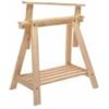 Cavalletto decorativo regolabile in legno di pino 70x70x45 cm