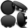 Biomar Labs Set Coprimozzo 68 mm 4 Pezzi Tappi Centrali Universali per Cerchi in Lega Coprimozzi Auto in Plastica Resistente Styling Esterno Tuning (Nero CB 0)