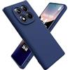 Ikziwreo Cover per Xiaomi Redmi Note 14 Pro 5G,Custodia in Silicone Morbido TPU Liquido,Case Protettiva Gomma Antiurto - Blu Notte
