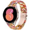 DEALELE Compatibile con Samsung Galaxy Watch 6/6 Classic / 5/5 Pro / 4/4 Classic / 3 41mm / Active 2, Cinturino di Ricambio in Resina Colorata per Huawei GT2 42mm / GT3 42mm, Caramelle