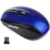 Brussels08 Mouse ergonomico wireless 2,4 G, mouse ottico portatile per computer portatile con ricevitore USB, mouse da gioco wireless, 1200 dpi, 6 pulsanti per notebook, PC, laptop, computer blu