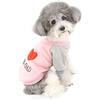 ZUNEA Pullover Cappottino per Cani Piccola Taglia Gatti Felpa Invernale in Cotone Caldo Imbottito Vestiti per Cuccioli Abbigliamento Freddo Giubbotto per Chihuahua Yorkie Rosa XXL