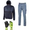 U-POWER Kit Giacca + Jeans in Dep Blue L - WST302DB-L