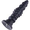 HiSmith HSA61 Dots Ripple Silicone Anal Dildo KlicLok 28.7cm Black