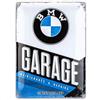 Nostalgic-Art Targa retrò, 30 x 40 cm, Official License Product (OLP), BMW - Garage - Idee Regalo per Amanti BMW, in Metallo, Design Vintage