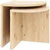 Karup Coppia comodini in pino massiccio - Combine Sidetables Naturali Karup Design (1 tavolino 47x43x43 + 1 tavolino 42*36*36 cm)