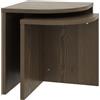 Karup Coppia comodini in pino massiccio - Combine Sidetables Carruba Karup Design (1 tavolino 47x43x43 + 1 tavolino 42*36*36 cm)