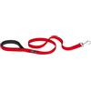 Ferplast Daytona G Guinzaglio per Cani Extraresistente - Morbida Impugnatura Imbottita - Pratico Porta Sacchetti Igienici - Antiabrasione - Design Italiano - 120 x 1,5 cm, Rosso