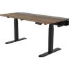 Dezctop Scrivania Gaming Dezctop Bifrost Elite 160 (senza Pannelli D-Board) - Gambe motorizzate, efficiente sistema di gestione dei cavi, include due ripiani in fibra ad alta densità, Colore Nero Ripiano Noce