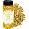 HEMOER Paillettes Olografiche Glitter Grosso, D'oro 100g Olografiche Chunky Paillettes Glitter Unghie per Viso, Corpo, Occhi, Capelli, Unghie, Glitter per Hobby Creativi