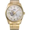Orient Contemporary Small Seconds Semi Skeleton - Orologio Da Uomo Automatico a Carica Manuale Casual Bracciale e Cassa In Acciaio Di Colore Oro Quadrante Grigio - RA-AR0007S30B RA-AR0007S