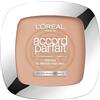 L'Oreal Paris L'Oréal Paris Cipria Uniformante e Fissante, Per Tutti i Tipi di Pelle, Pelle Setosa e Risultato Naturale, Arricchita con Pigmenti Minerali e Acido Ialuronico, Accord Parfait, 5R Sable Rose