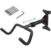 Maclean MC-431 Supporto a parete per bicicletta Portabicicletta orizzontale, acciaio Carico massimo 30 kg Garage Casa Cantina Pieghevole Gancio per Bici