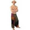 FANTAZIA Pantaloni Sarouel unisex, elastici, teufer Mahabharat rosso Taglia unica