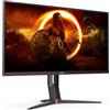 AOC Gaming U28G2XU2 - Monitor 28 Pollici UHD 144 Hz, 1 ms, FreeSync PremiumPro, HDR400 (3840x2160, HDMI 2.1, DisplayPort, USB Hub) Nero/Rosso