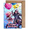WBdesignz Biglietto di auguri di compleanno con busta - Manga compleanno Anime Fantasy per bambini, biglietto di auguri di compleanno (DIN A6)