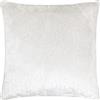 furn. Cuscino imbottito in poliestere in velluto profilato Hoem Malans - Latte - 45x45 cm