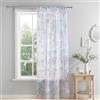 Dreams & Drapes - Tenda singola per finestre con glicine viola, 140 x 182 cm (larghezza x lunghezza), con motivo floreale viola, tenda in voile bianco per camera da letto e soggiorno, tende