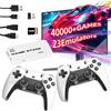 Cikiki Console di gioco retrò con controller wireless a 2,4 GHz, Game Stick 4k - 40.000 giochi retrò, 128 G Retro Game Stick per proiettore TV