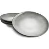 Springlane Kitchen SPRINGLANE stoviglie grigie, servizio da tavola in gres Misty Cliff (Misty Cliff, set di 4 piatti)