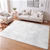 Leesentec Tappeto Salotto 120x160 Tappeti Camera da Letto Soggiorno Moderno Pelo Corto Crema Grigio Lass Stuoia Moquette Geometrico Antiscivolo Room Accessori