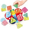Dr. MUYA® Giochi Bambini 1 2 3 Anni, Giochi Montessori 1 Anno, Giocattoli Impilabili, Abilità Motorie, Giochi Educativi 2 Anni, Giochi Legno, Regalo 1 2 3 Anni Bambino Bambina Bebè