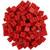 LEGO Classic 100 Pezzi 2 x 2 Pietre (3003) con separatore per Pietra (Rosso)