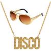 DIELIANHUA 2 PCS Accessori Hip Hop,Kit Costume Hip Hop,Anni '80 E '90 Costume Rapper,Kit Hip Hop,Costume da Rapper Hip Hop Anni '80 E '90 per Cosplay, Festa A Tema Carnevale di Halloween