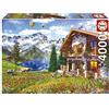 Educa - 4000 Casa nelle Alpi | Puzzle da 4000 pezzi per adulti. Dimensioni: 136 x 96 cm. Puzzle Paesaggi Include il servizio pezzi persi fino a esaurimento scorte. A partire da 14 anni (19568)