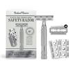 Rockwell Razors - Rasoio di sicurezza regolabile a doppio bordo 6C Bianco/Cromato White Chrome