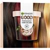 Garnier - Colorazione permanente - Senza ammoniaca - 90% di ingredienti di origine naturale - Burro di karité - 100% copertura per capelli bianchi - Kit ricarica - Marrone ghiaccio (4.15) - Good