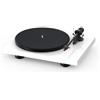 Pro-Ject Project (Debut Carbon Evo White Lucido) Trazione Cinghia Testina Ortofon 2m Red