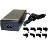 TradeShopOISEART TrAdE Shop - ALIMENTATORE UNIVERSALE 120 W PC LAPTOP UFFICIO CASA NOTEBOOK 8 ADATTATORI