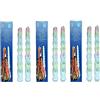 Hillfield® 6 candele a goccia colorate, lunghezza 30 cm, diametro 2,9 cm, durata 4-6 ore