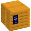 COTTONIVA Set di 6 Strofinaccio Cucina Cotone - Strofinacci Asciugapiatti Assorbenti resistente -Lavabili in Lavatrice Tovaglioli da Cucina 40x70 cm Giallo