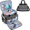 CURMIO Borsa per infermiere liberale, borsa portaoggetti per forniture mediche di emergenza, pratica per fisioterapisti, medici, personale sanitario a casa, grigio (borsa solo)