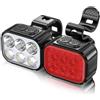 BARBIERI PNK Accessori Luci Led Barbieri Pnk Pnk Set Luci A 5 Leds Anterire 500 Lumens, Posteriore 100 Lumens