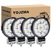YOJZMA 4 pezzi 42W Mini LED Fendinebbia, 4 pollici LED Luce di lavoro 12V 24V Spot Flood Lampada di guida per fuoristrada camion barca pick-up SUV ATV UTV 4X4WD