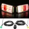 ETUKER LED Kit Fanali Posteriori Rimorchio con Spina 13poli Set di Cavi da 5,5m 12/24v 7Funzione Fari Posteriori Rimorchio Luci Rimorchio Certificazione E