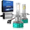 KOYOSO H4 LED Lampadine Auto: CANBUS Ready Nessun Errore LED Lampade Fari 32000LM 180W Sostituzione Kit LED Luci - Abbagliante e Anabbagliante per 12V Veicolo - 6500K Bianco