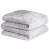 Dreamscene, coperta in pile di visone di lusso per divano letto, in morbida finta pelle, colore: argento, 200 x 240 cm, per letto king size, grande