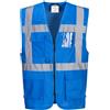 Portwest F476RBRM Gilet Executive Iona, Blu Royal, M