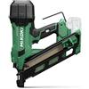 HiKOKI Chiodatore a batteria 34° - 18 V, chiodi da 50 - 90 mm - potente luce LED, motore brushless, trasmissione a molla d'aria, regolazione della profondità senza attrezzi - Con valigetta di sistema