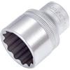 Hazet 900Z-26 Inserto Chiave a Bussola Doppio Esagono, Argento, Attacco Quadro, Cavo, 12.5 mm 1/2 di Pollice