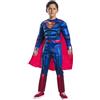 RUBIE'S Superman Black Line Deluxe Costume per Ragazzi, Tuta con Muscolo Petto e Mantello, Ufficiale DC Comics, Warner Bros per Halloween, Carnevale, Natale e Compleanni, Multicolore, L, 702263